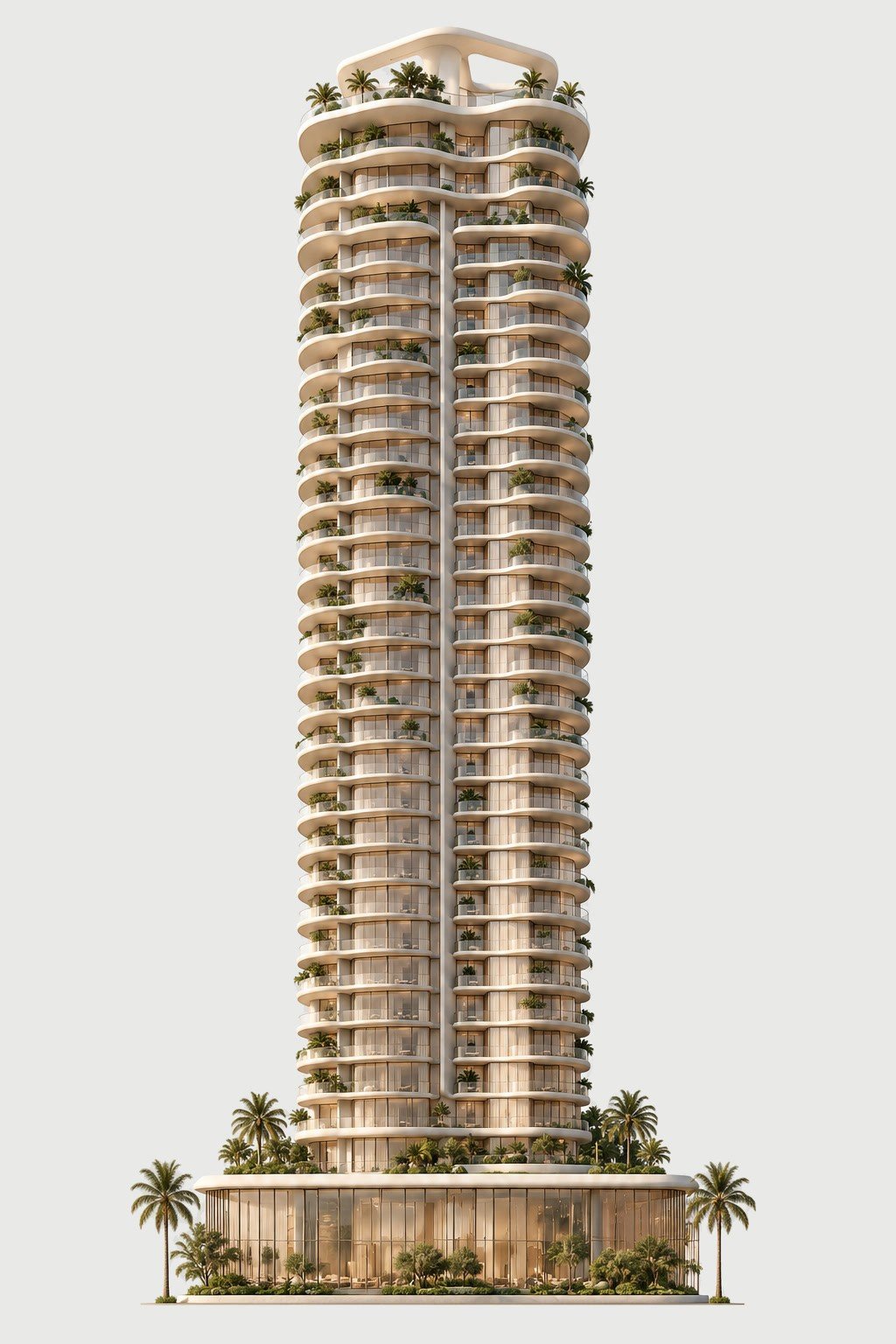 Panache tower elevation drawing